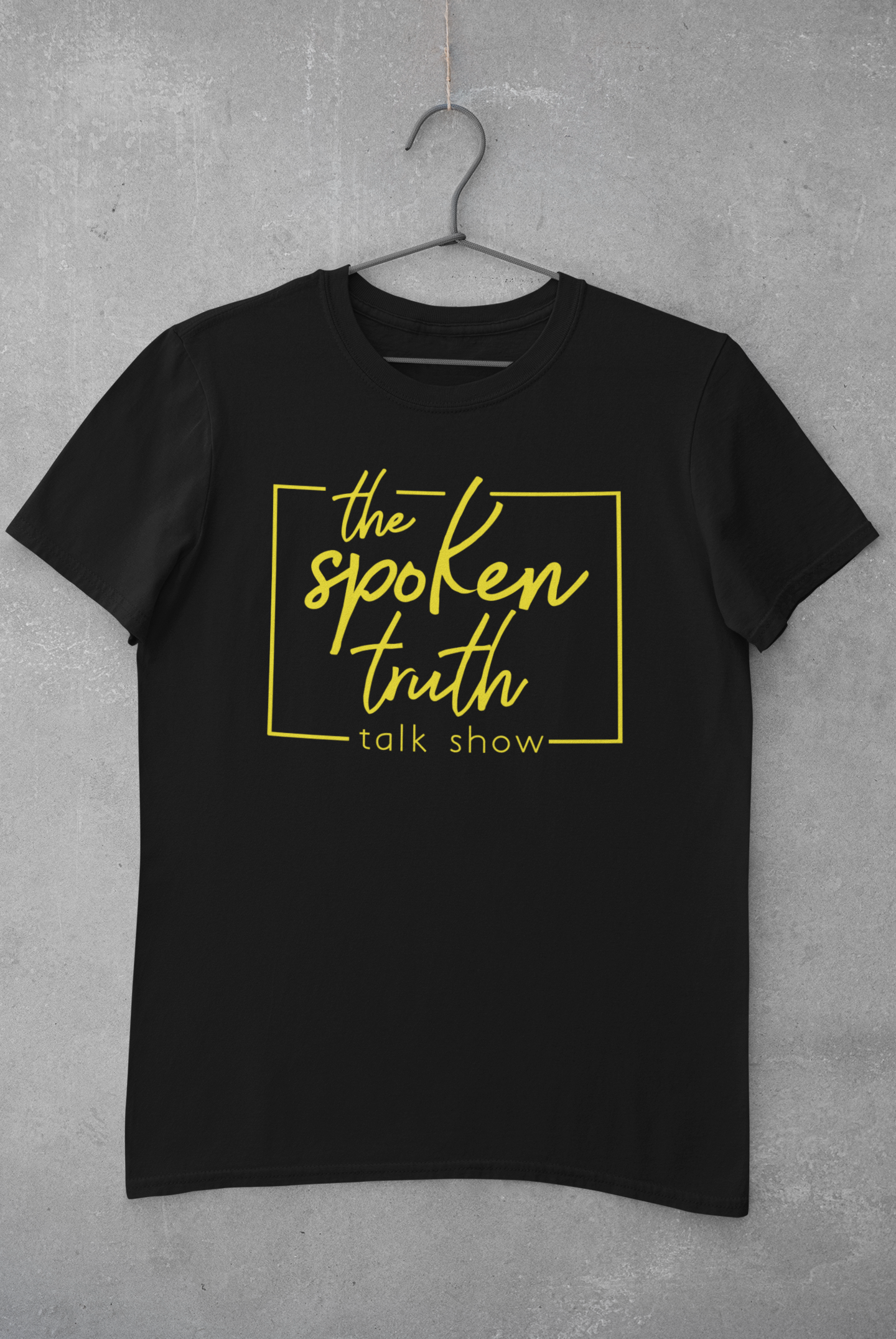 The Spoken Truth Black with Yellow Letters
